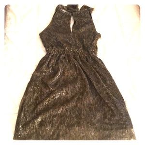 Gold and black dress